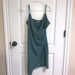 Turquoise wrap dress